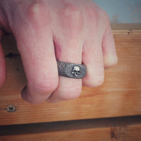 Textured Mini Signet ring