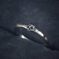 micro skull stackable ring DCS