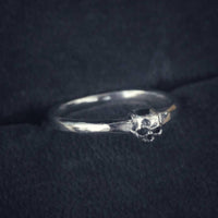 micro skull stackable ring DCS