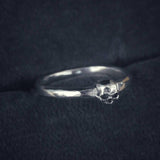 micro skull stackable ring DCS